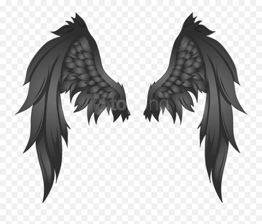 Black Wings Clipart Png Photo - Transparent Glow Wings Png,Wings Clipart Png