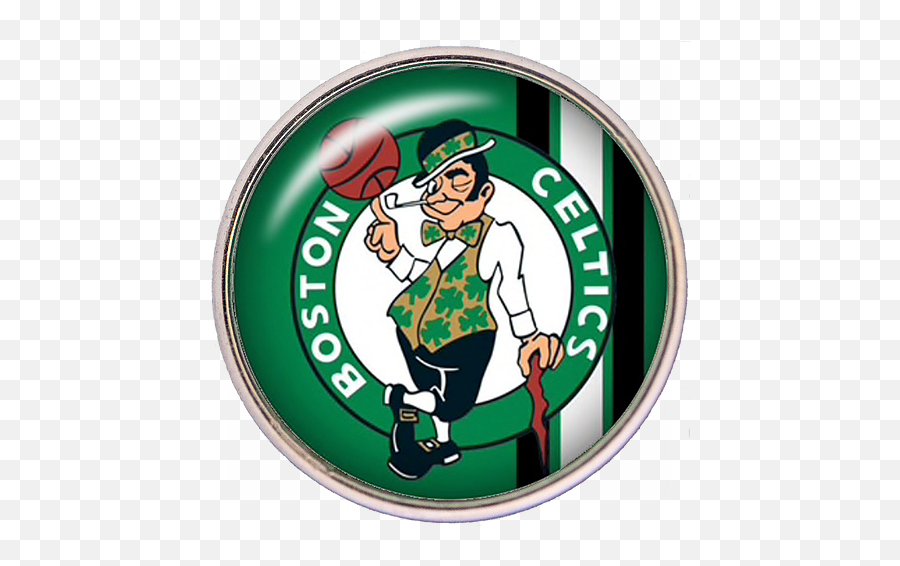 20mm Boston Celtics Nba Basketball Logo Snap Charm Tropicaltrinkets - Boston Celtics Png,Boston Celtics Png