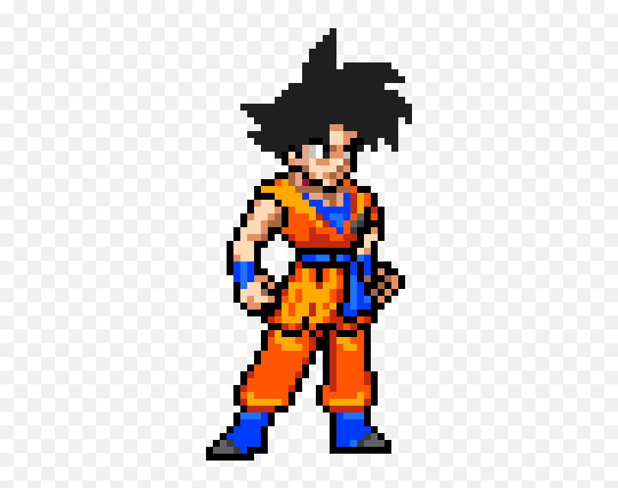 Goku Charges - Pixel Art Sangoku Super Saiyan Blue Png,Jiren Png