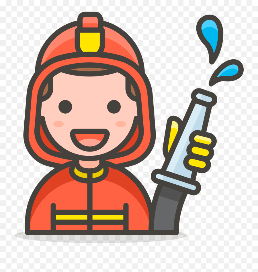 File184 - Manfirefighter2svg Wikimedia Commons Fire Department Emoji Png,Firefighter Png