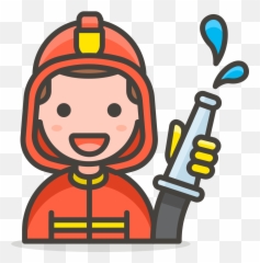 File184 - Manfirefighter2svg Wikimedia Commons Fire Department Emoji Png,Firefighter Png