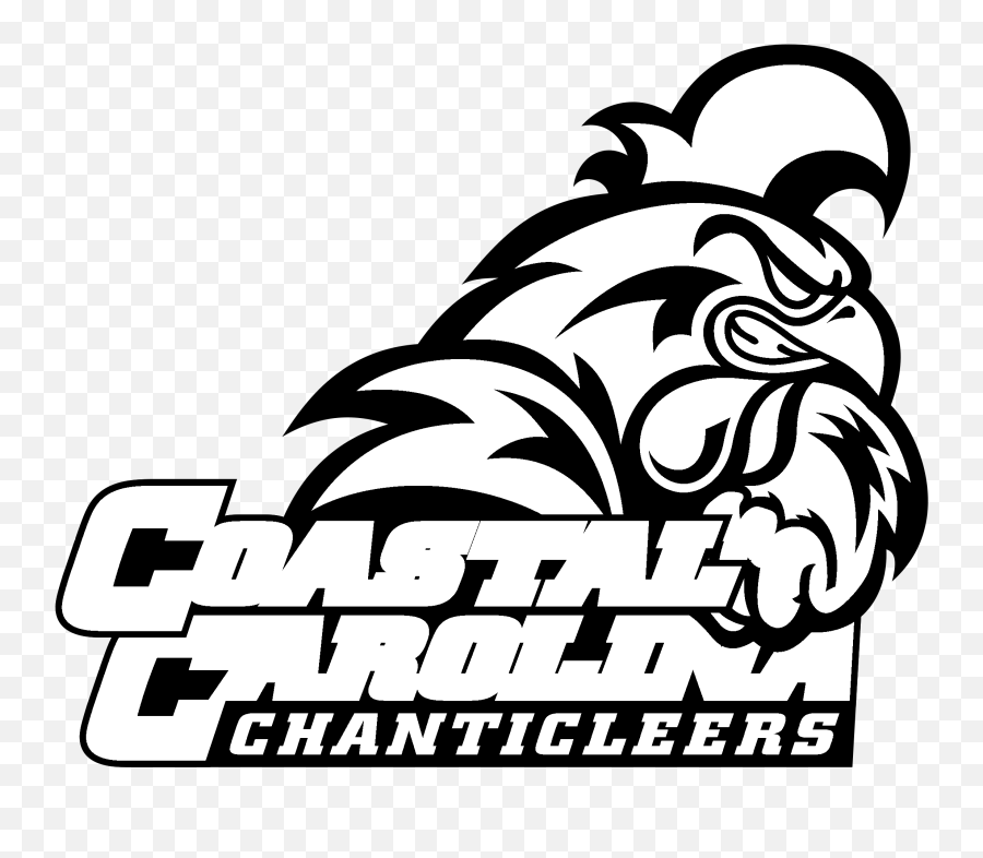 Download Coastal Carolina Chanticleers Logo Black And White - Coastal Carolina Chanticleers Png,Carolina Panthers Logo Png