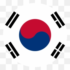 Vector Country Flag Of South Korea - Circle World Flags Korean png