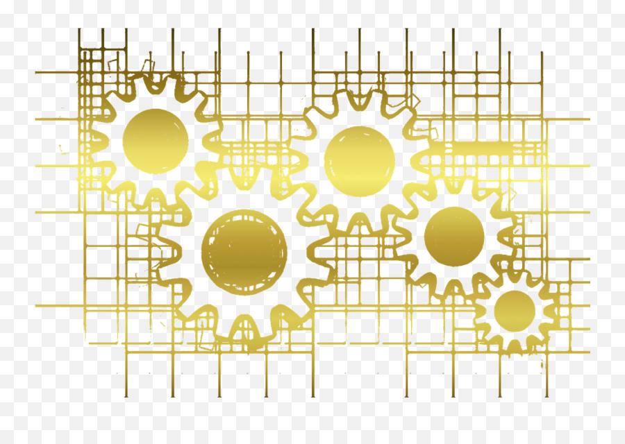Gears Gold Transparent - Gears Background Transparent Png,Gears Transparent Background