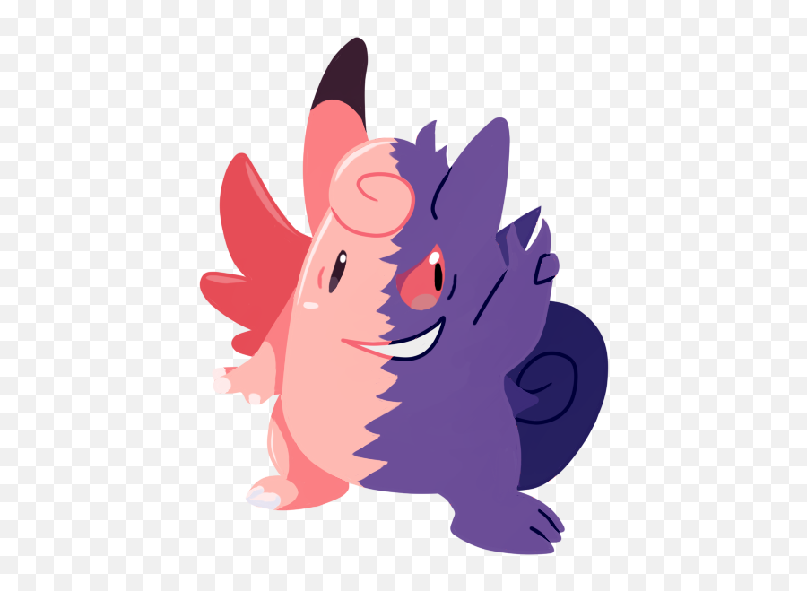 That Old Theory - Gengar Clefable Fusion Png,Gengar Png