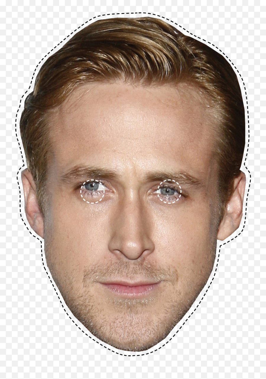 Ryan Gosling Celebrity Mask - Ryan Gosling Png Pic Png Ryan Gosling Png Face,Celebrity Png