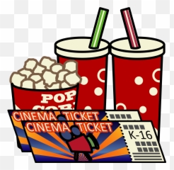 Movie Ticket And Popcorn Clipart Free Download Transparent - And Transparent Clipart png