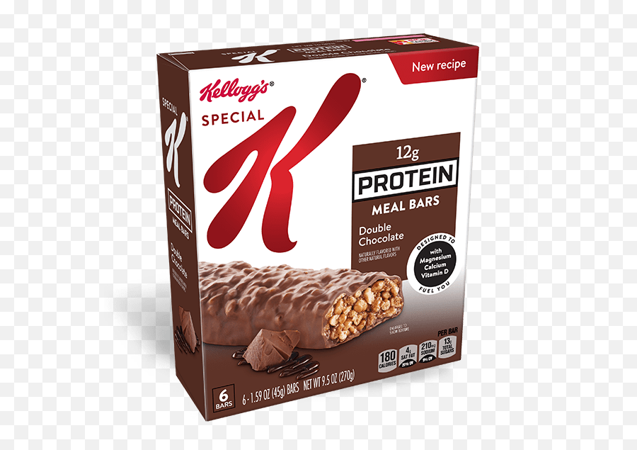 Kelloggu0027s Special K Double Chocolate Protein Meal Bars - Special K Blueberry With Lemon Clusters Cereal Png,Chocolate Bar Transparent