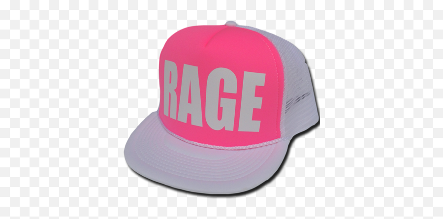 Rage White Pink - For Baseball Png,Swag Hat Png