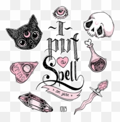 Witchcraft Drawings Png Ouija Board