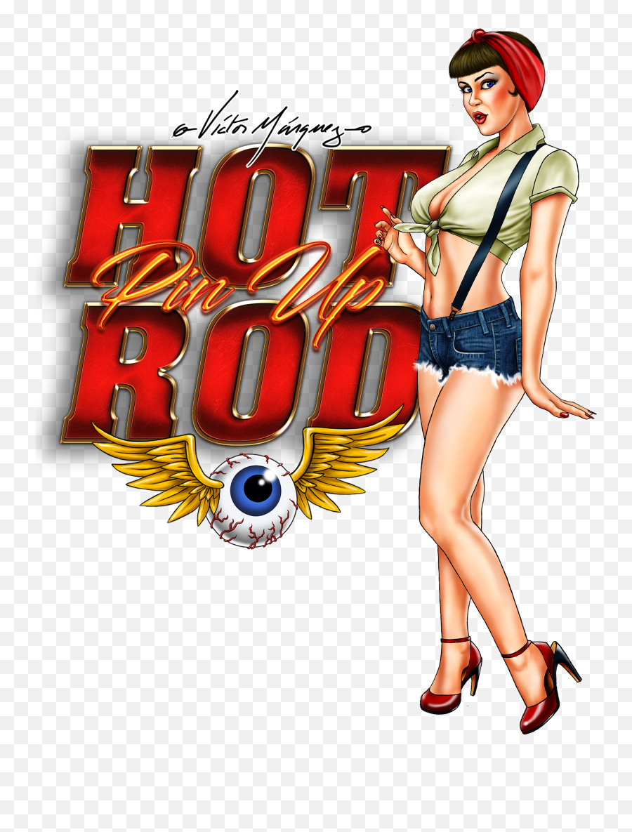 Image Of Hot Rod Pinup Kustom Kulture - Rat Rod Pin Up Png,Pin Up Girl Png