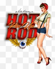 Image Of Hot Rod Pinup Kustom Kulture - Rat Rod Pin Up Png,Pin Up Girl Png