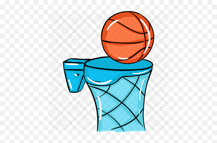 Basketball Goal Icon Of Doodle Style - For Basketball Png,Basketball Goal Png