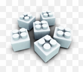 White Legos Icon - Icons SoftIconscom png