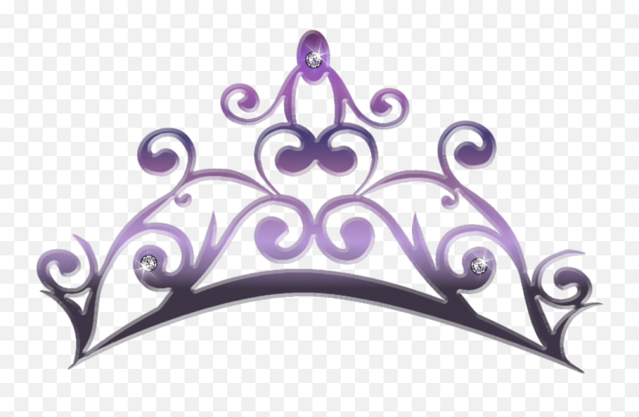 Clip Art - Princess Crown Silhouette Png,Heart Crown Png