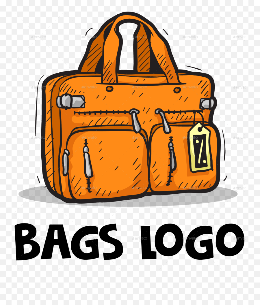 Bag Cartoon Hand Drawn Logo - For Teen Png,Logo Mockup Psd