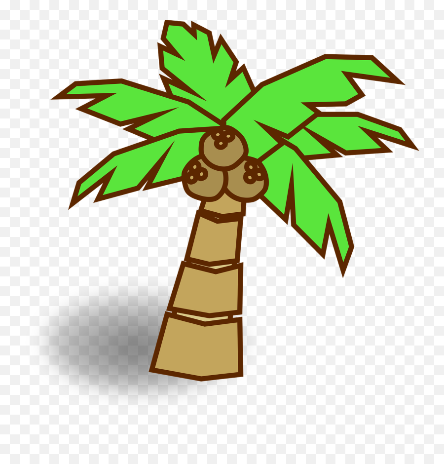 Palm Tree Silhouette Emoji Leaf - Dibujos De Plantas De Coco Png,Palm Tree Emoji Png