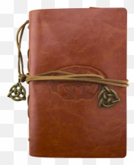 Antique Dark Brown Leather Journal - Solid Png,Diary Png