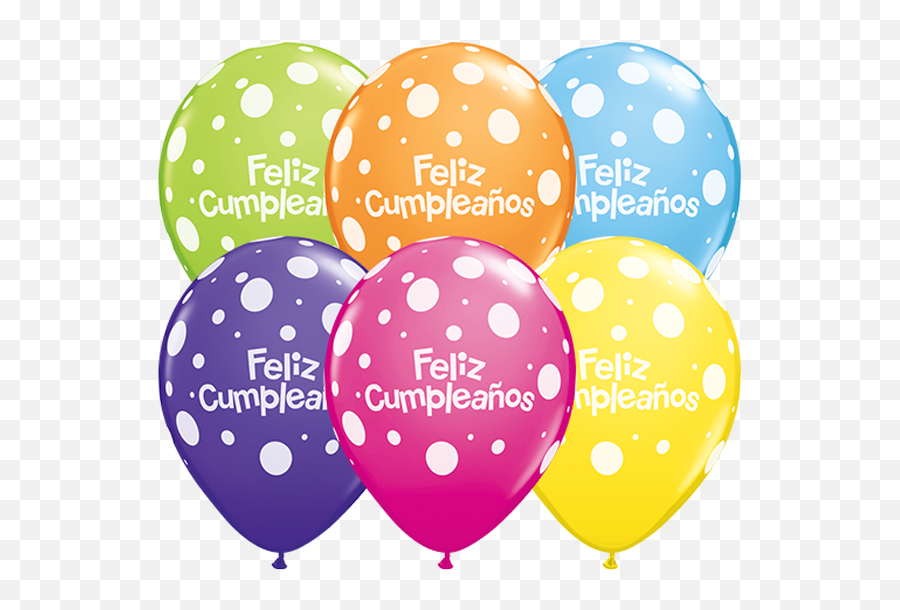 10 X Tropical Assorted Feliz - Feliz Cumplaeanos Balloon Transparent Png,Feliz Cumplea?os Png