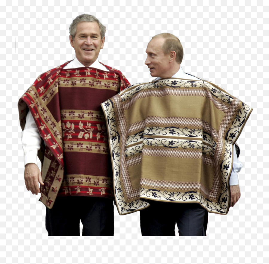 Download Cutout - George W Bush Poncho Video Full Size Png George Bush And Putin Poncho,George Bush Png