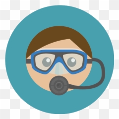 Diver Vector Svg Icon - Diving Mask Regulator Icon Png,Diver Png