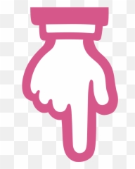 Finger Down Emoji Png 4 Image - Pointing Arrow
