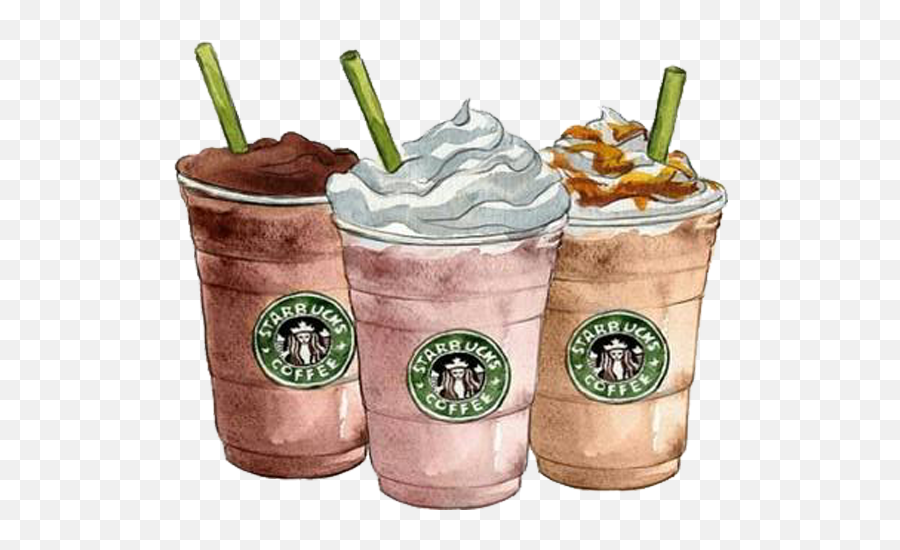 Coffee Frappuccino Ice Starbucks - Starbucks Drawing Png,Frappuccino Png