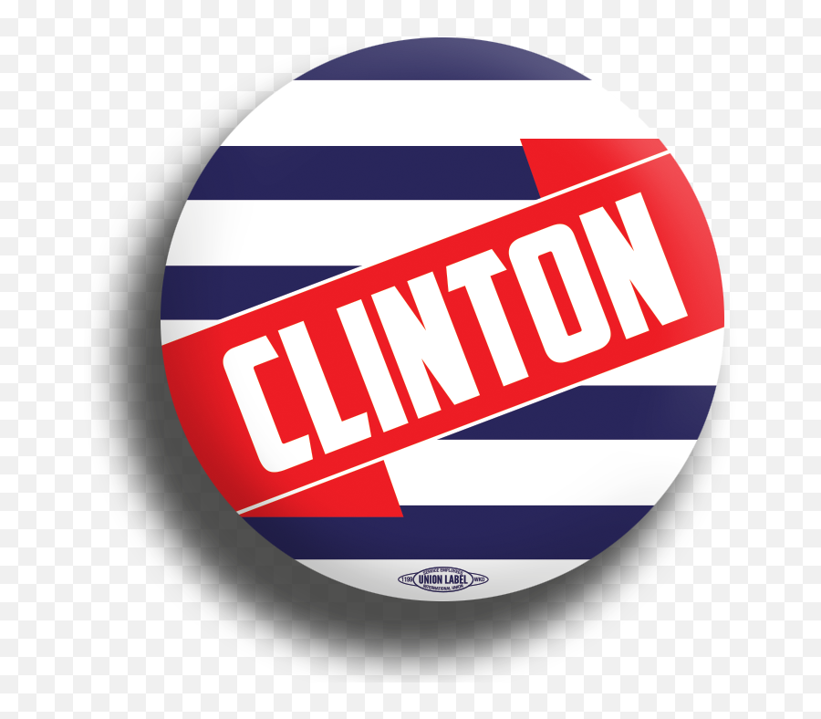 Clinton Red Runner Button - Vertical Png,Hillary Clinton Logo Transparent