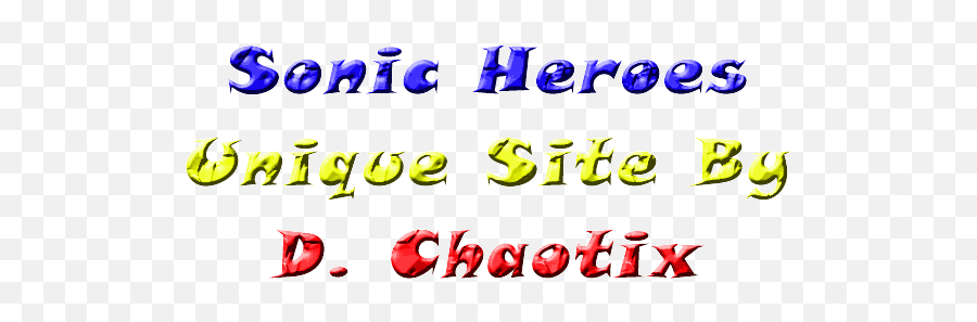 Sonic Heroes Updated Page - Dot Png,Sonic Heroes Logo