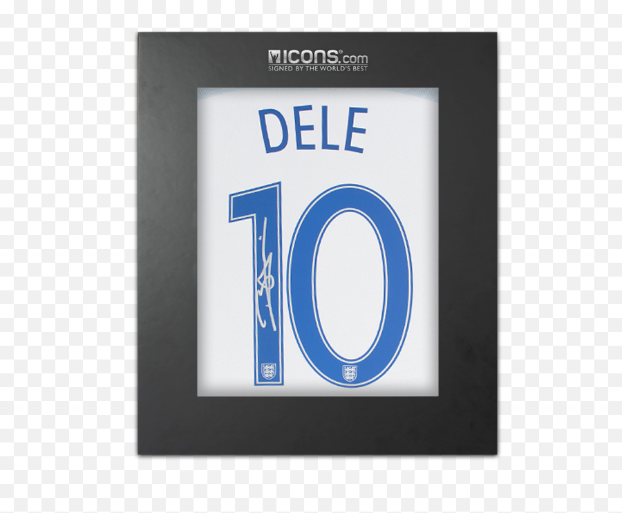 Dele Alli Back Signed England 2016 Home Shirt Number 10 Edition In Deluxe Packaging - Horizontal Png,Spurs Icon