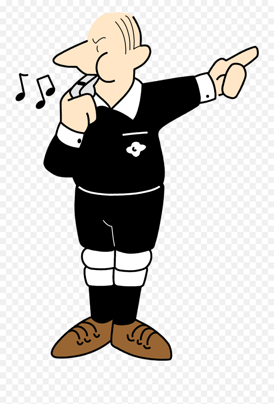 Library Of Football Referee Vector Free - Referee Whistle Clip Art Png,Referee Png