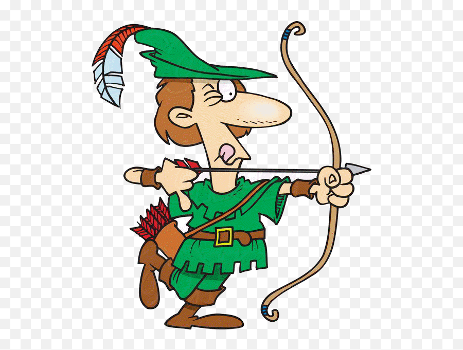Robin Hood Cartoon Clipart - Fictional Character Png,Robin Hood Icon