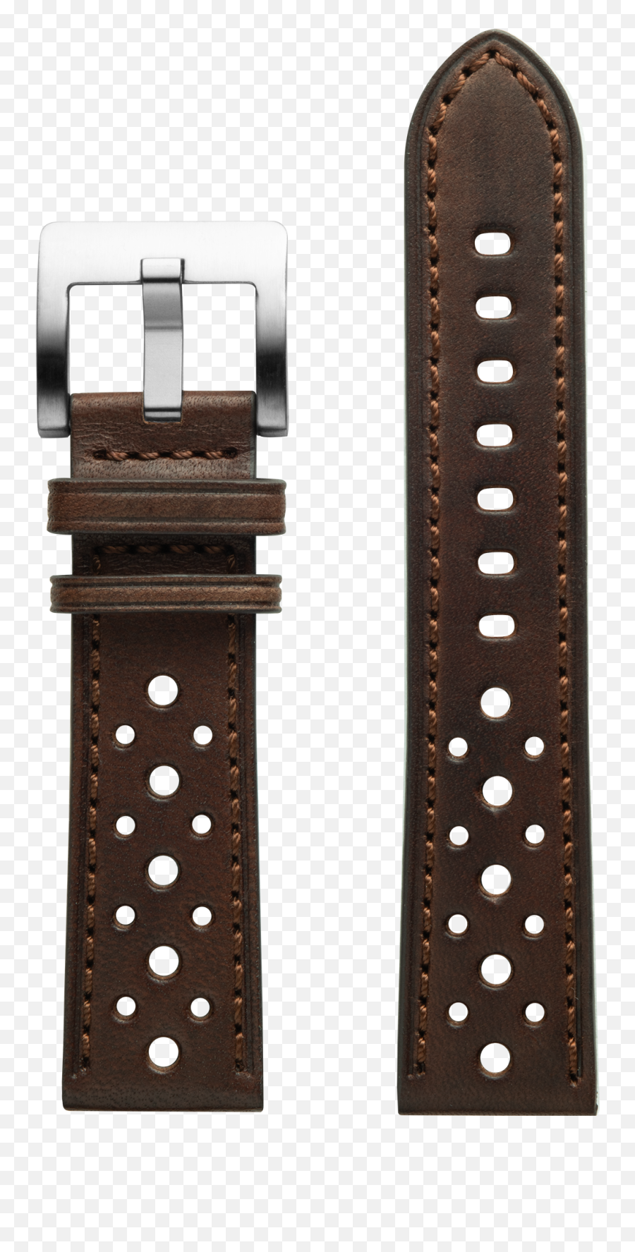 Szanto 22mm Brown Leather Strap - Watch Strap Png,Buckle Icon