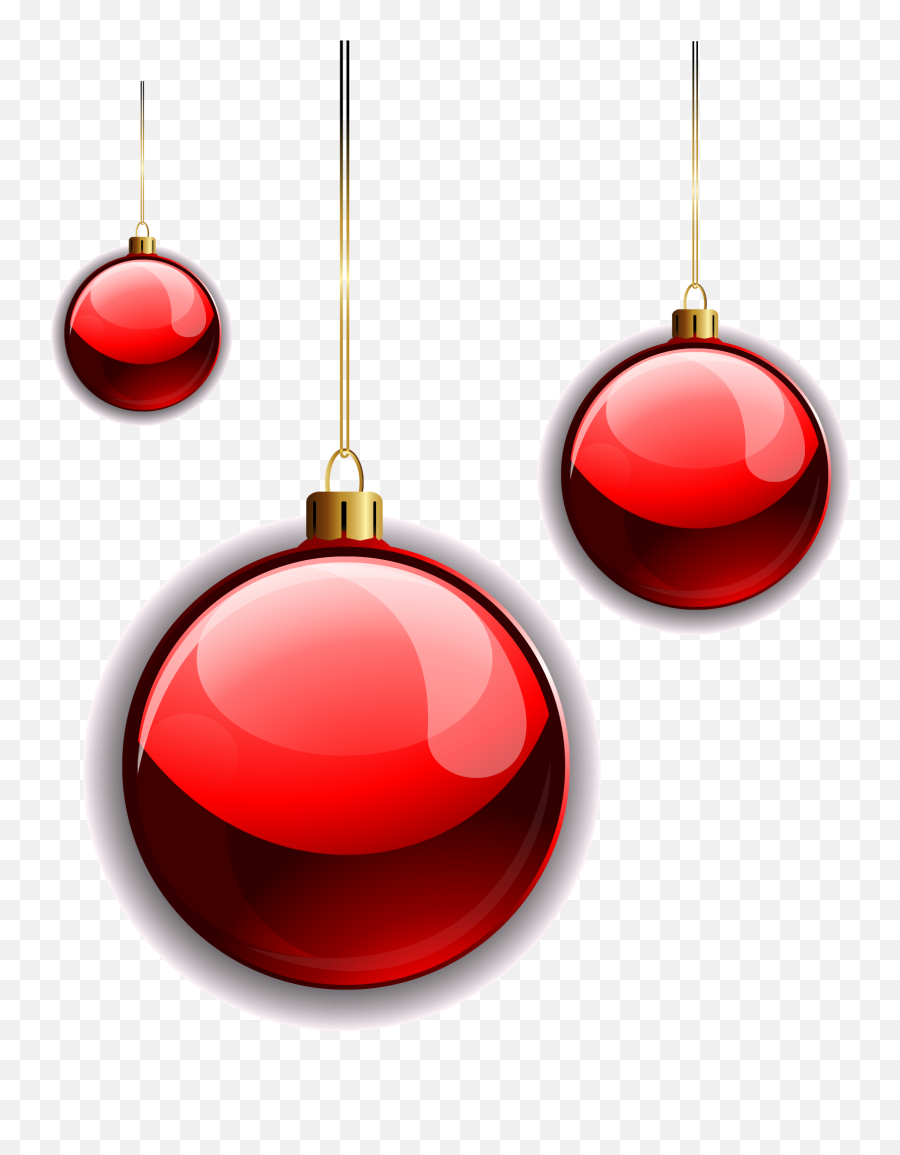 Download Christmas Vector Elements Balls Red Png And Image - Bolas De Natal Png,Christmas Vector Png