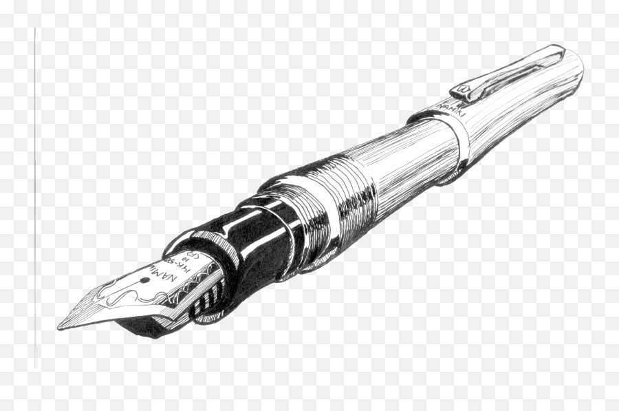 Pen Png Transparent Images All - Drawing Of A Fountain Pen,Writing Png