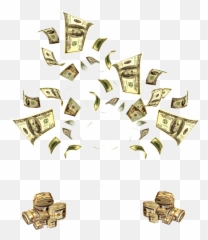 Flying Cash Clip Art Transparent Png - Money