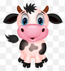 Download Hd Cute Cow Png - Caricatura Imagenes De Vacas,Vaca Png