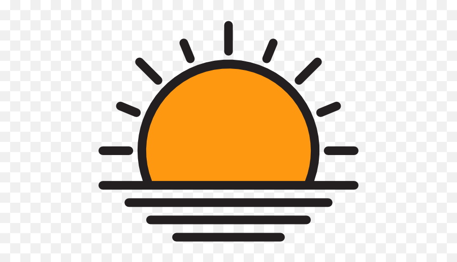 Sunset - Free Nature Icons Sunset Svg Icon Png,Sunset Icon