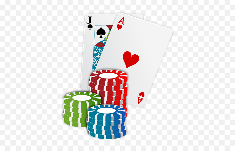 Vector Illustration Of Casino Chips Poker Cards Public - Blackjack Clipart Png,Casino Chip Icon