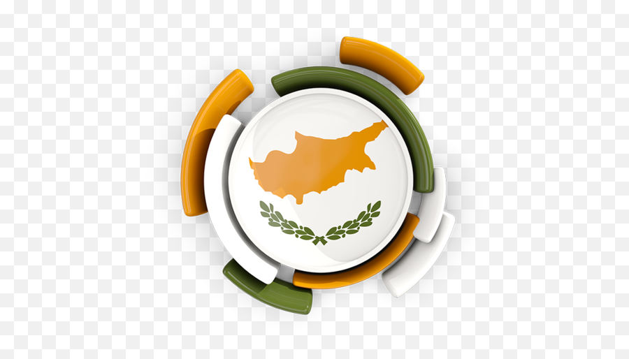 Round Flag With Pattern Illustration Of Cyprus - Cyprus Flag Round Png,Cyprus Icon