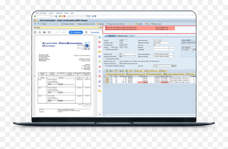 Automate Order Confirmations In Sap Afi Solutions Gmbh - Vertical Png,Order Confirmation Icon