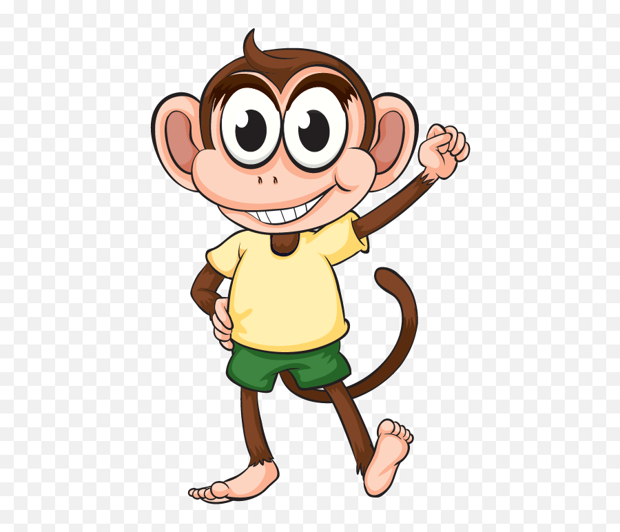 Gorilla Ape Cute Monkey Cartoon - Hình Kh Con D Thng Png,Cute Monkey Png