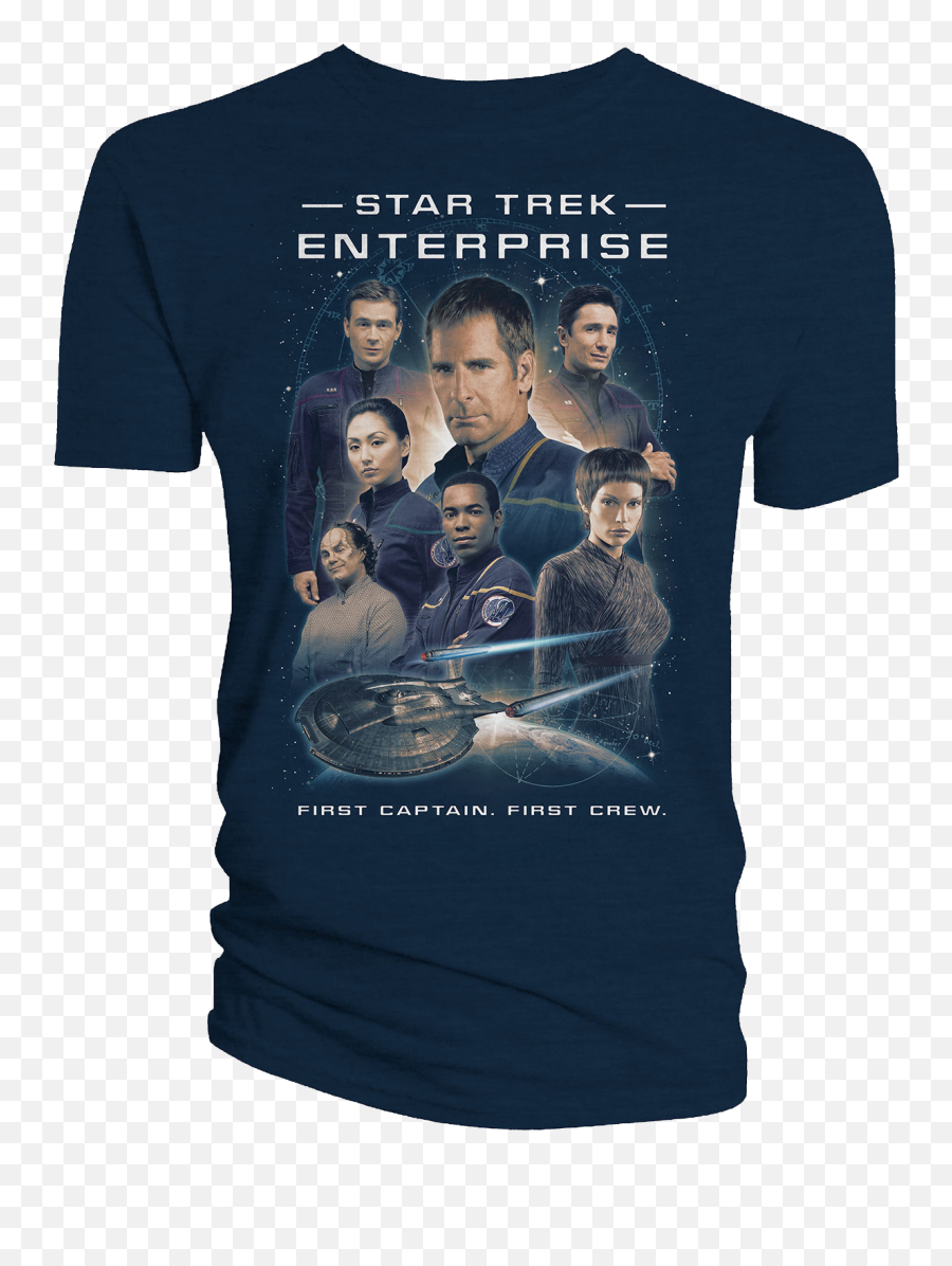 Star Trek Enterprise The 55 Collection T - Shirt The First Crew Logo Fantastic Four T Shirt Png,Star Trek Enterprise Icon