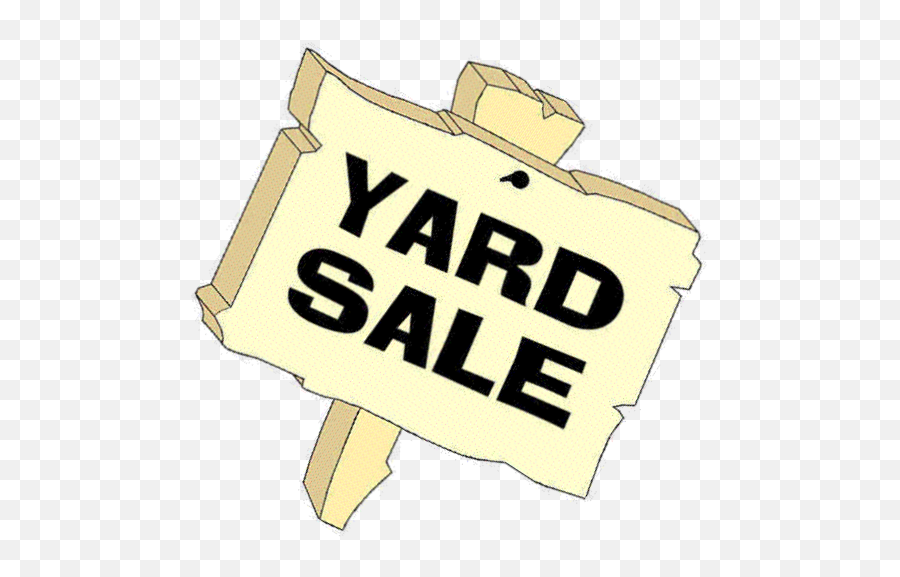 Yard Sale Sign Clipart - Yard Sale Sign Png,Garage Sale Png