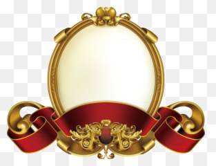 Picture And United Shield Vintage Frame - Golden Round Design Vector png
