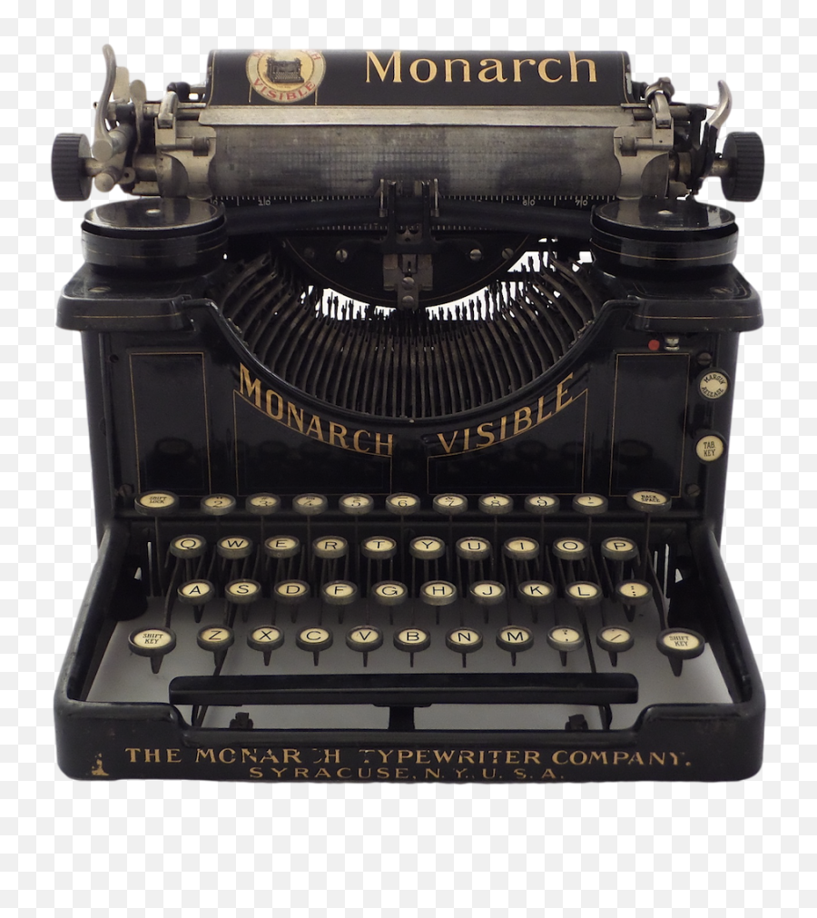Vintage Typing Machine Transparent Png - Old Typewriter Machine,Typewriter Png
