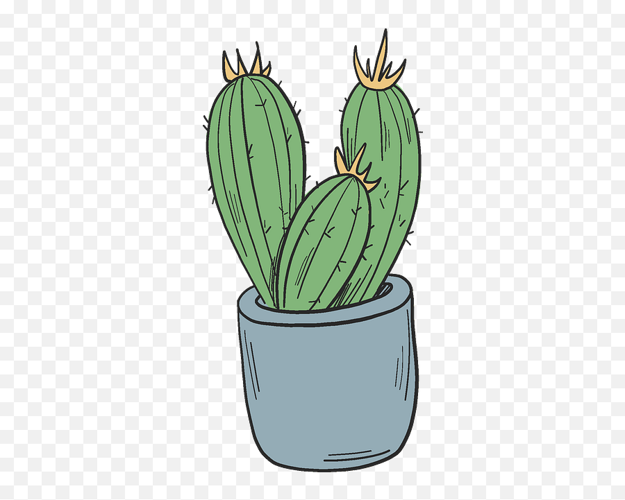 Cactus Clipart - Flowerpot Png,Cactus Clipart Png