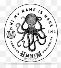 Kraken Logo - Hi My Names Is Mark Logo Png,Octopus Logo