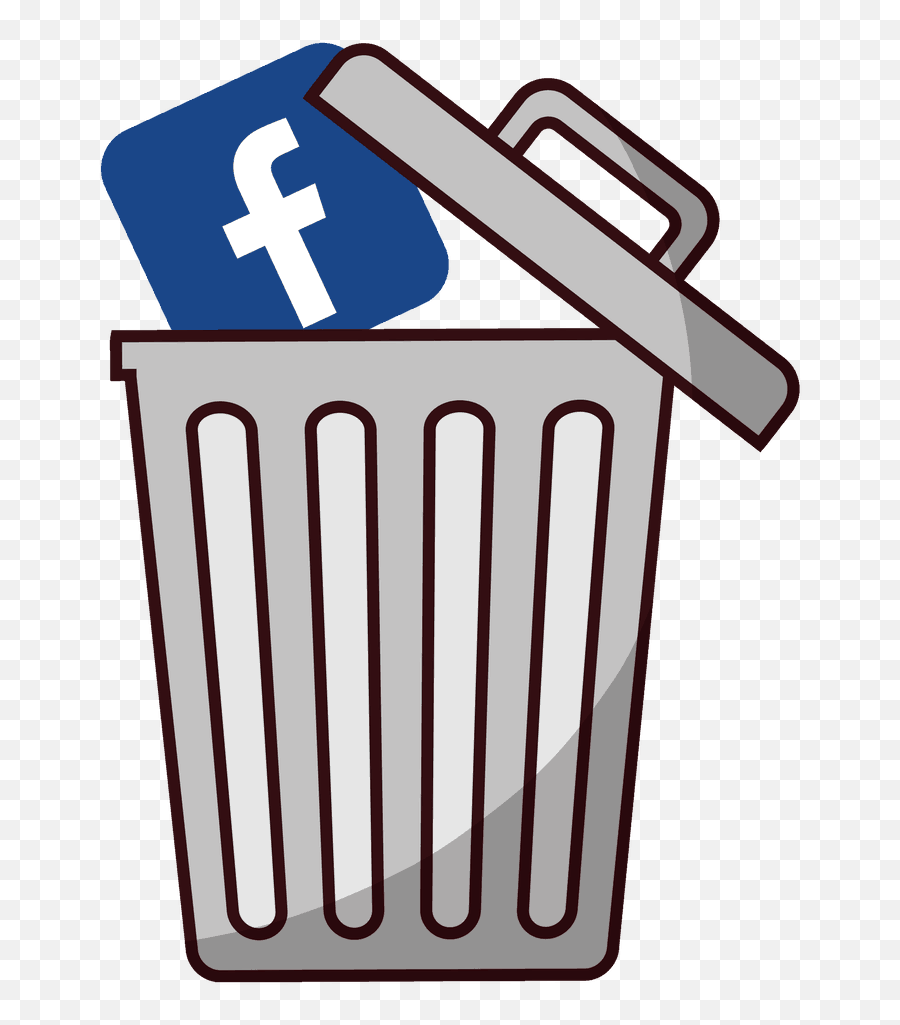 Download Putting The Facebook Icon In A Trash Can Png Image - Facebook In A Trash Can,Trash Can Icon Png