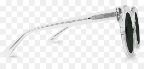 Halo Transparent Butterfly Sunglasses - Silver png
